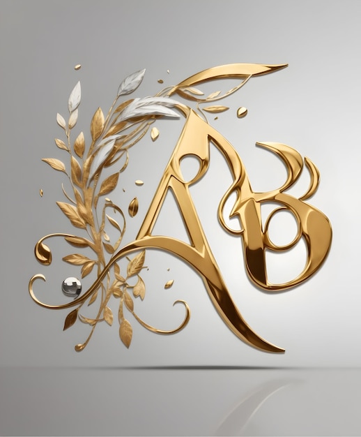 Foto buchstabe a-logo-design mit modernem, minimalistischem holz-aquarell- und maskottchen-design