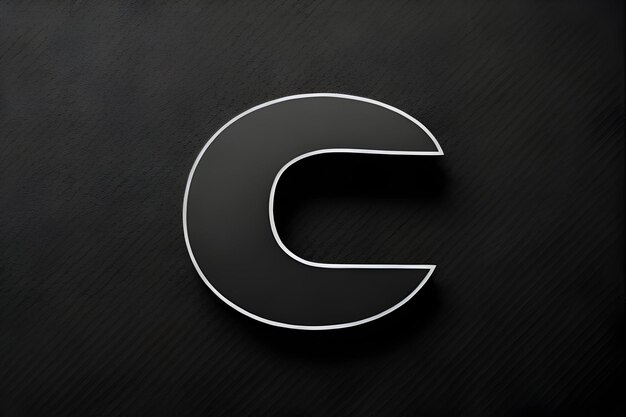 Buchstabe C Alphabet C Logo Text Markenidentität Minimal C Logo