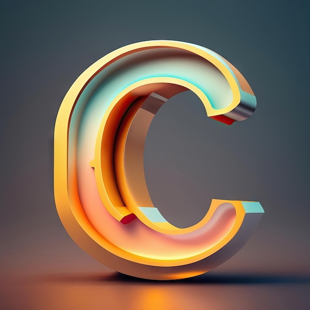 Buchstabe C in 3D