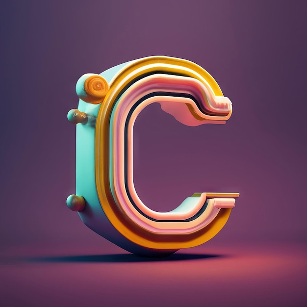 Buchstabe C in 3D