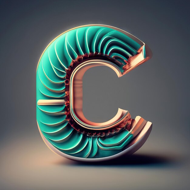 Buchstabe C in 3D