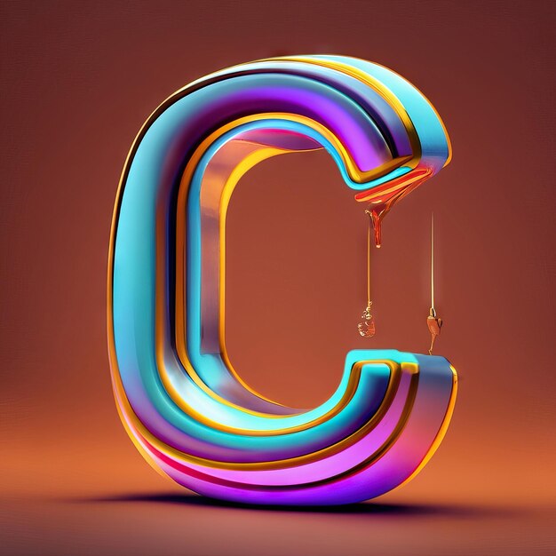 Buchstabe C in 3D