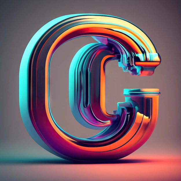 Buchstabe C in 3D