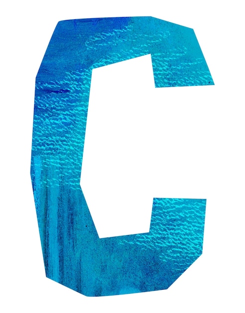 Buchstabe C png Papier Craft Schriftart durchsichtiger Hintergrund