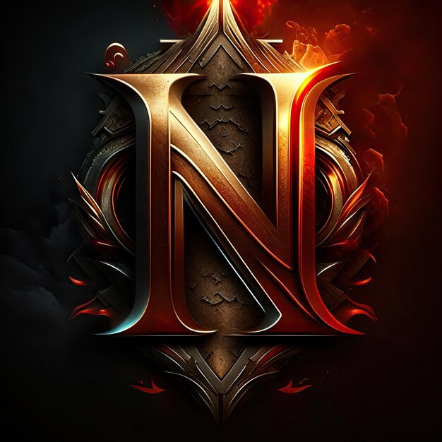 Buchstabe N-Logo