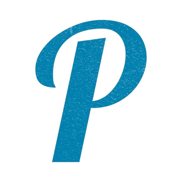 Buchstabe P png fett Retro-Display-Schriftzeichen