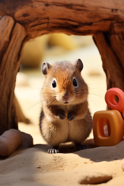 Buchstabe Q mit einem niedlichen Quokka, der aus dem Buchstaben Q Wa herauslugt, für kreative Design-Alphabet-Ideen für Kinder