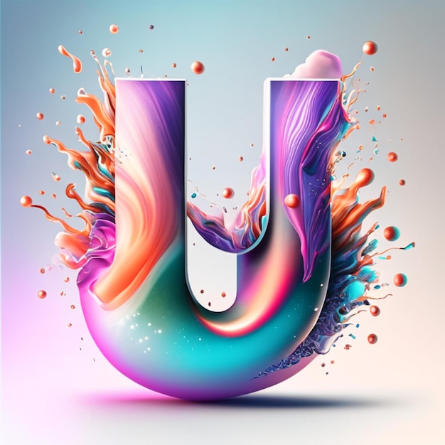 Buchstabe U-Logo oder U-Monogramm oder Logo U- oder U-Logo