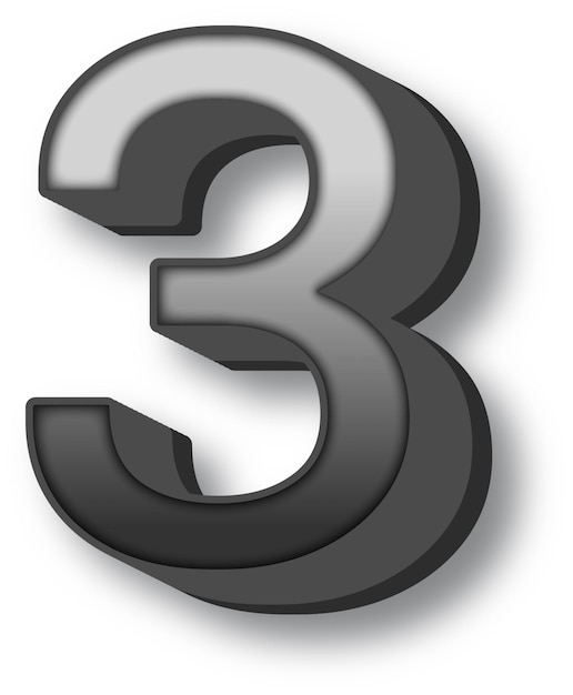 Buchstaben des 3D-Alphabets aus Stahl