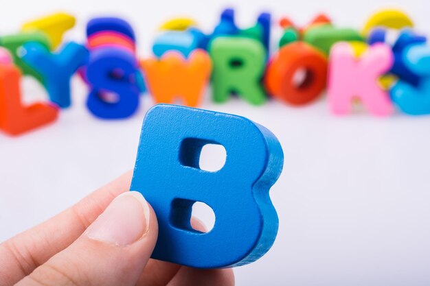 Buchstabenwürfel aus Holz