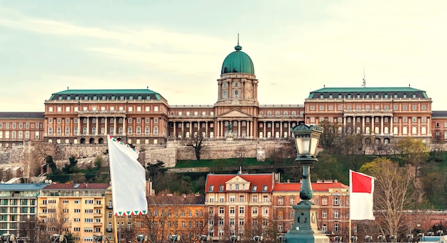 Buda Castle bei Sonnenuntergang in Budapest