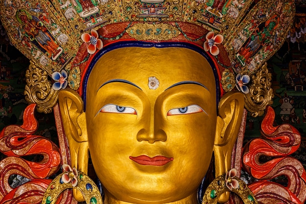 Buda Maitreya en Thiksey Gompa