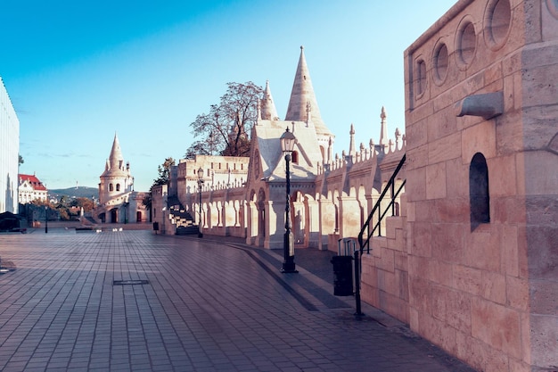 Foto buda-schloss mit spazierplatz