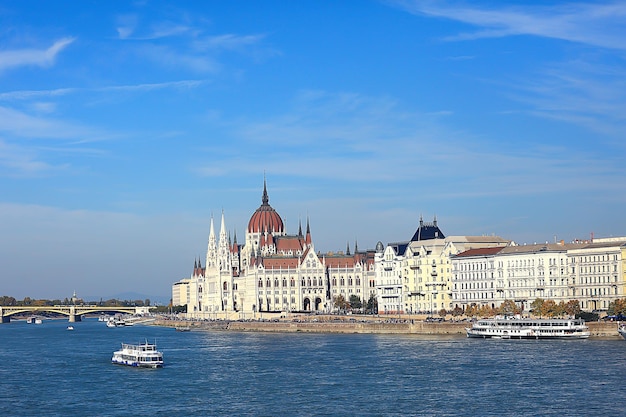 Budapest parlamentslandschaft, touristische ansicht der hauptstadt von ungarn in europa, architekturlandschaft