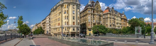 Budapest Ungarn 21082021 Straßen der Altstadt von Pest in Budapest an einem sonnigen Sommertag