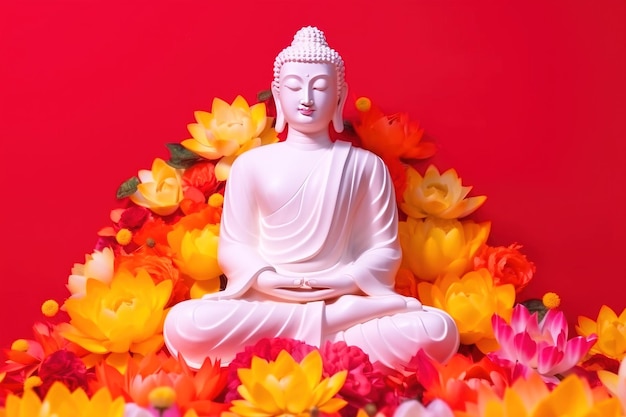 Buddha Purnima Indischer buddhistischer religiöser Feiertag AI generiert