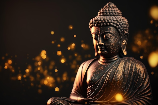 Buddha Purnima Vesak Hintergrund mit Textfreiraum für Text