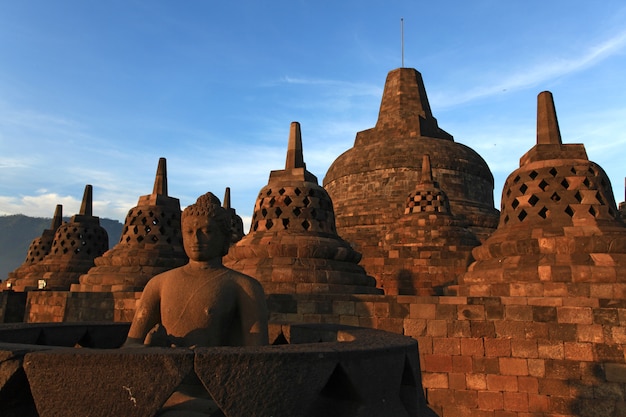 Buddha-Statue in Borobudur