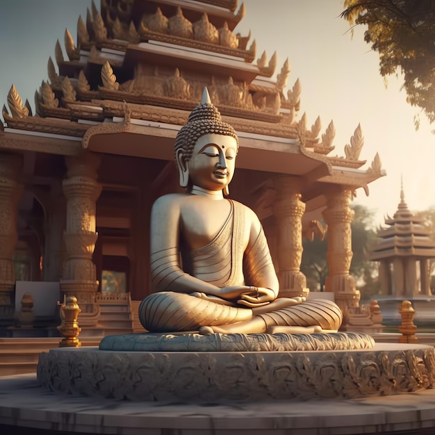 Buddha-Tempel, der den Vesak-Tag feiert