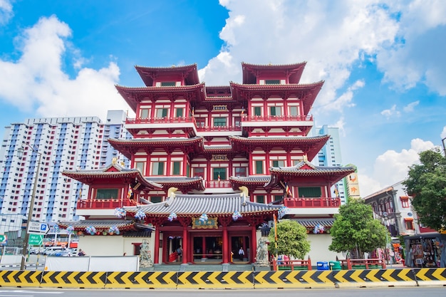 Buddha-Zahnrelikt Templein Chinatown von Singapur