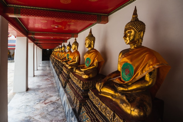 Buddhas am Wat-Tempel in Bangkok, Thailand