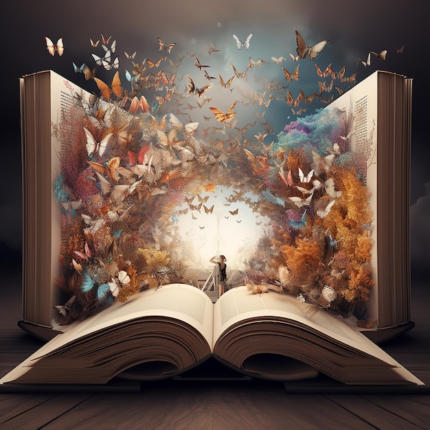 Bücher öffnen die Fantasie