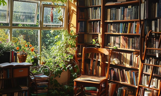 Bücher Reading Nook Literature Delights