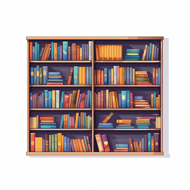 Bücherregal-Illustration