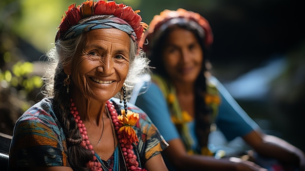 Buena apariencia mujer de 70 años de edad de Costa Rica en traje tradicional