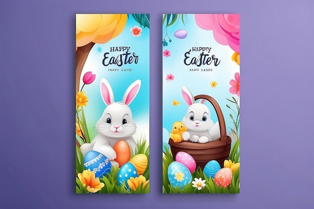 Foto buena pascua plantilla de póster vertical con para la celebración de pascua