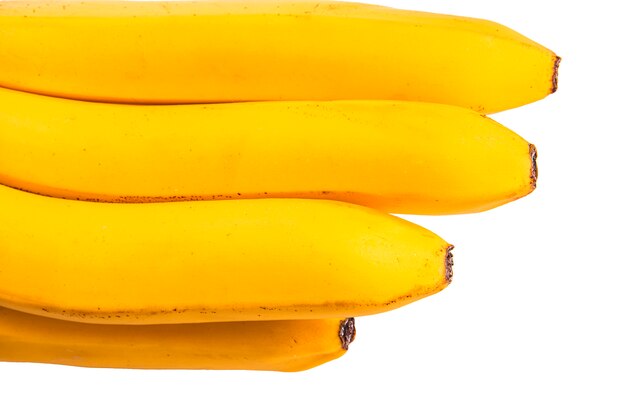 Bündel Bananen lokalisiert auf weißem Hintergrund