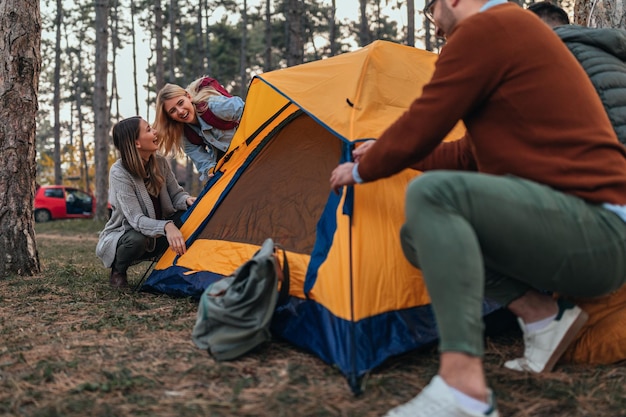 Foto buenos momentos con mis compañeros de campamento.