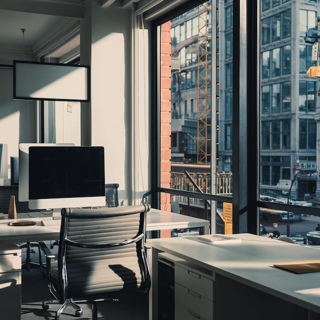 Büro-Foto ohne Persion KI generiert