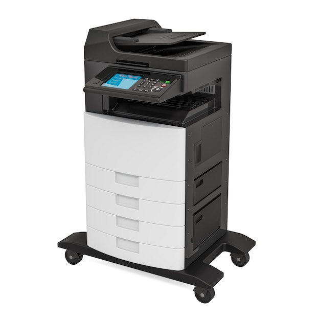 Büro-Multifunktionsdrucker MFP 3D-Rendering