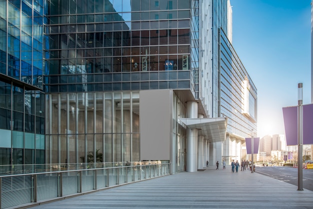 Bürogebäude des Stadtgebäudes Finanzviertel