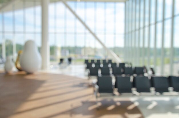 Bürogebäude oder Universitätsbibliothek Lobby Halle Lesebereich Unschärfe Hintergrund mit Halleninnenraum