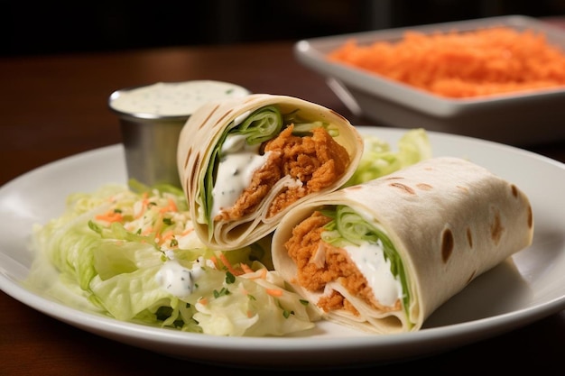 Buffalo Chicken Ranch Wrap Platte