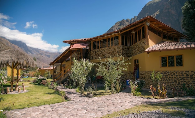 Buffet para los Turistas del Camino Inca en el Valle Sagrado de lo incas.