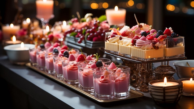 El buffet de postres decadentes