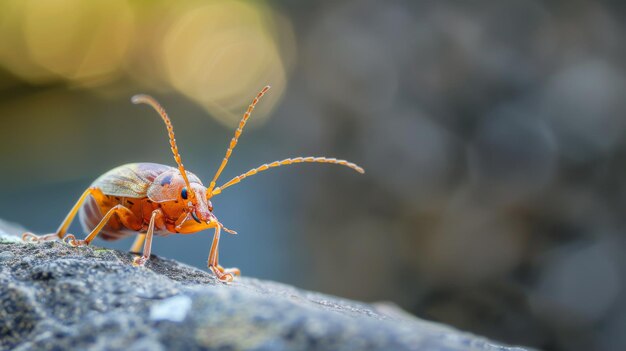 Bug Close Up auf dem Felsen