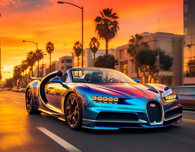 Bugatti de luxo gerado com IA