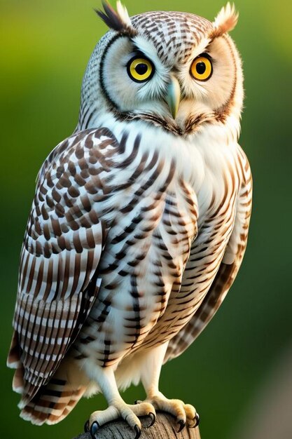 Foto búho de cristal búho mágico con hermosos ojos artístico abstracto lindo pájaro perfecto para el tapiz del teléfono