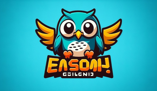 Búho mascota deporte Vector logo diseño ilustración ai generador imagen