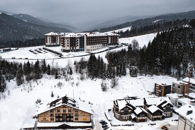 Bukovel Ucrânia 4 de fevereiro de 2022 Bukovel hotéis no inverno