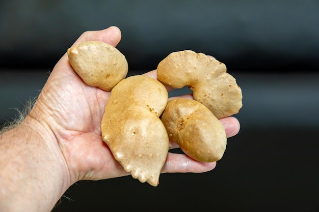 Bulbo comestible de la planta Dioscorea bulbifera originaria de África y conocida como quotcara moelaquot