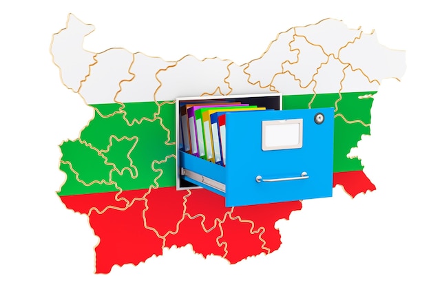 Bulgarisches nationales Datenbankkonzept 3D-Rendering