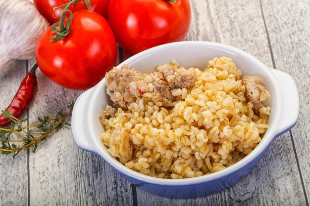 Bulgur com carne