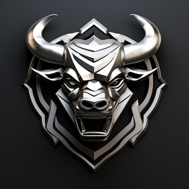 Bull Face Logo Designs Bull 3d Logo Bull Vector Artwork Bull Ai Logo Design (Diseño de logotipo de la cara de toro y el vector de toro)