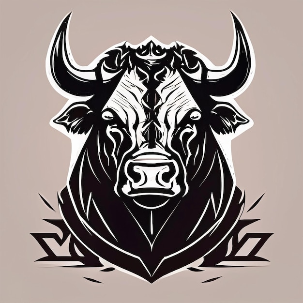 Bull-Logo-Strichzeichnung