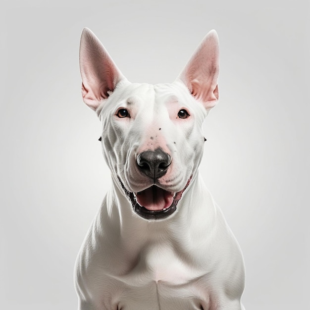 bull terriers isolados em fundo branco ai generativo